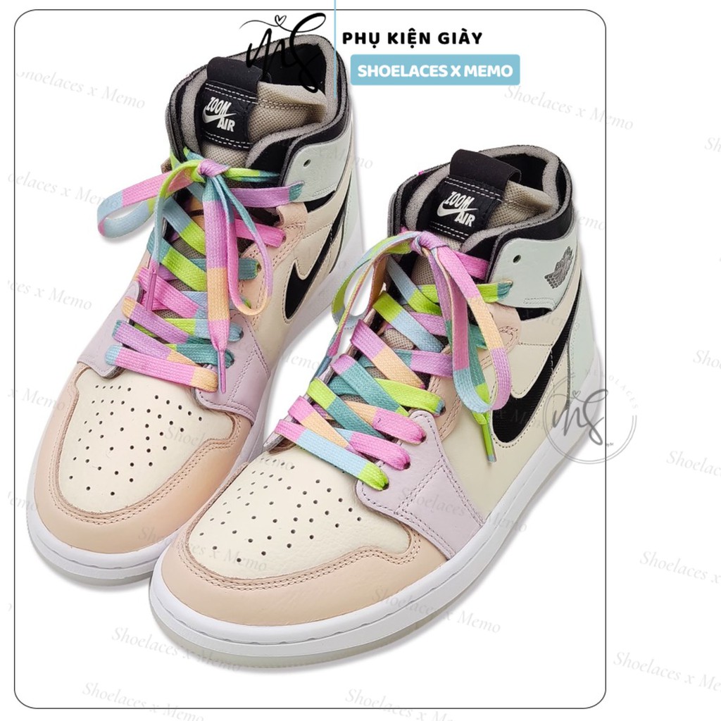 Dây Giày Custom Nike Air Jordan 1 Candy Sweet Line Phối Màu Ngọt Ngào
