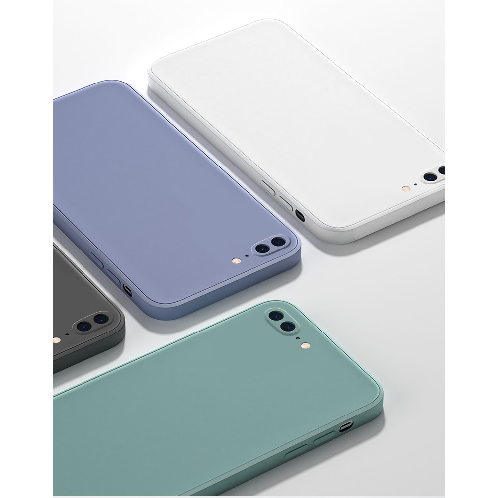 Ốp Lưng iphone 7Plus 8Plus Cạnh Vuông Chống Bẩn Full Viền | Có Lót Nhung Chống Trầy Xước, Chống Sốc | GuCase GCIP02