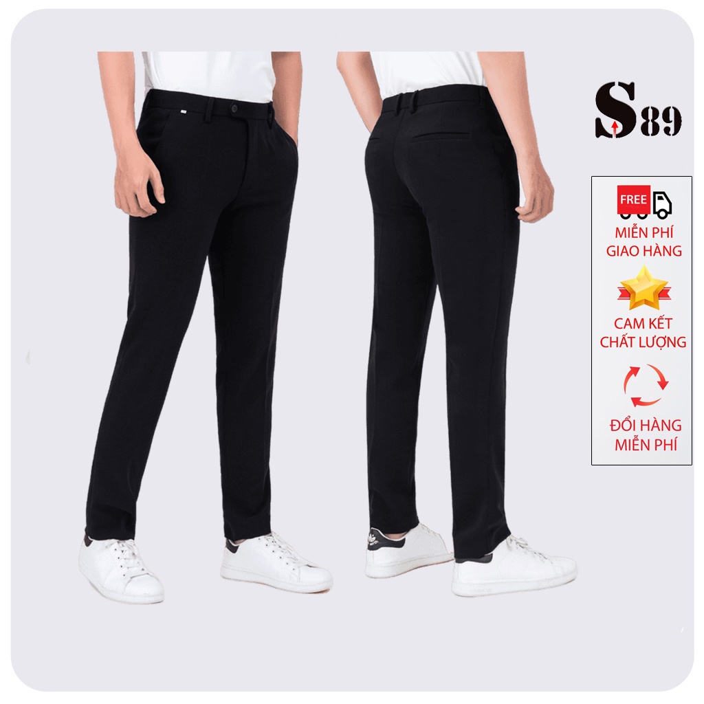 Quần tây (âu) nam Hamino dáng slim fit hàn quốc vải co giãn nhẹ có 6 màu