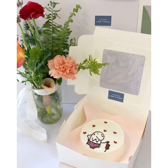 10 Hộp đựng bánh 17*17*8cm