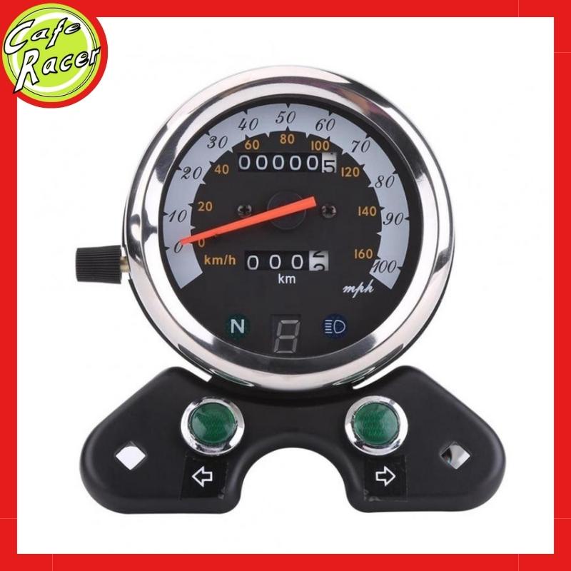 Đồng hồ đo km cao cấp loại lớn có báo số dành cho xe độ CAFE RACER và các dòng xe PKL