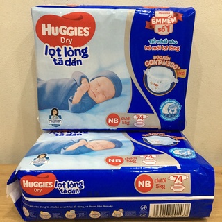 Tã dán sơ sinh Huggies NB74