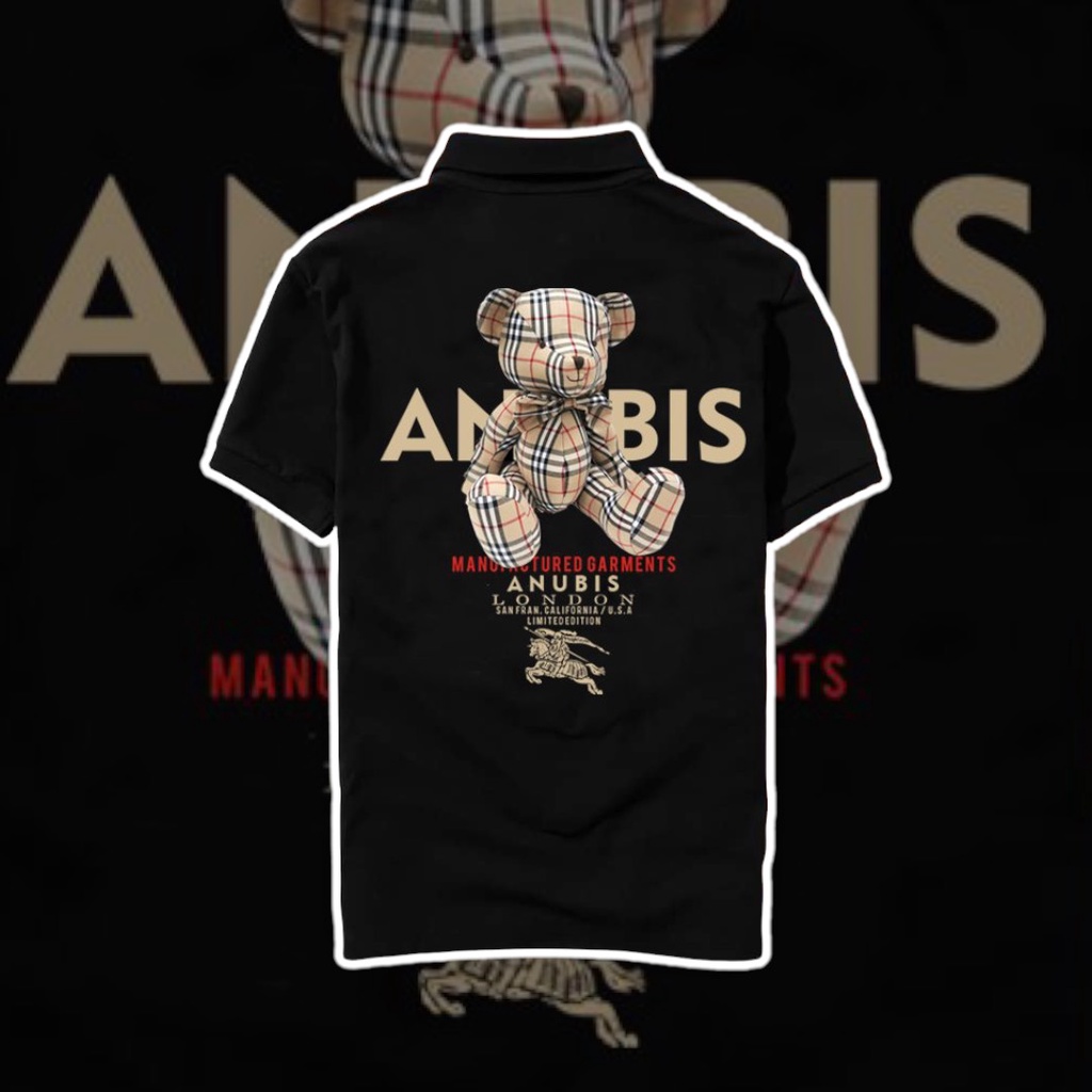 Áo thun Polo Hình Gấu ANUBIS - Vải Cao Cấp Bigsize