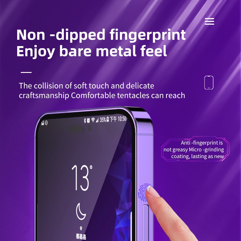 Kính Cường Lực Bảo Vệ Toàn Màn Hình Chống Bụi Cho iPhone 12 / 13 / 14 Pro Max