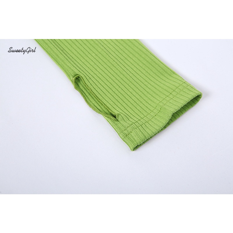 Áo Tank Top Nữ Hở Lưng Tay Lửng Ôm Dáng In Chữ Thời Trang