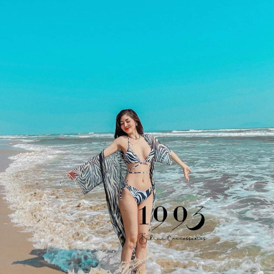 Bikini Nữ 2 Mảnh Khăn Choàng Khoác Ngoài Đồ Bơi Nữ Bin Sports BHV107 | BigBuy360 - bigbuy360.vn