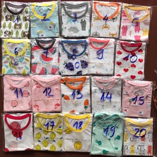 Bộ cotton giấy xuất hàn bé trai bé gái