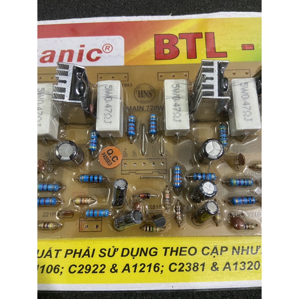 Mạch công suất amply 16 sò BTL giá rẻ