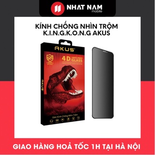 Kính cường lực chống nhìn trộm Kingkong Akus cho iphone từ 7 Plus đến 13 Promax.