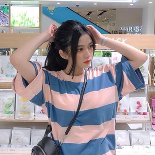Áo kẻ hồng xanh hđ
