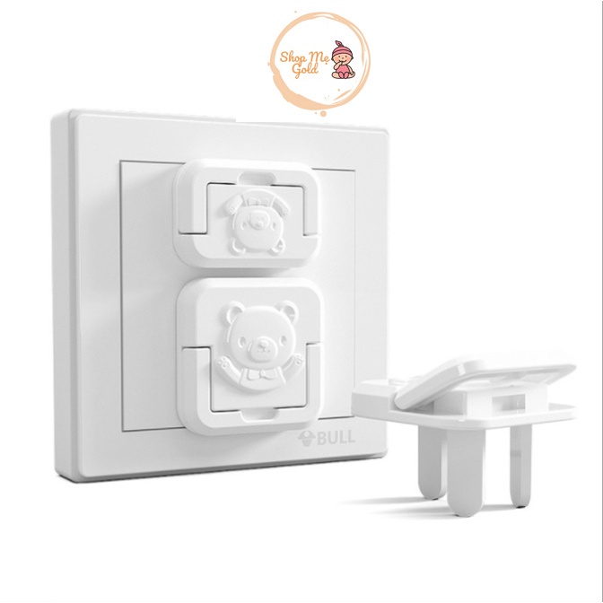Combo 10 Nút Bịt Ổ Điện 2-3 Chân Giữ An Toàn Cho Bé Chất Liệu Cao Cấp Có Tay Cầm