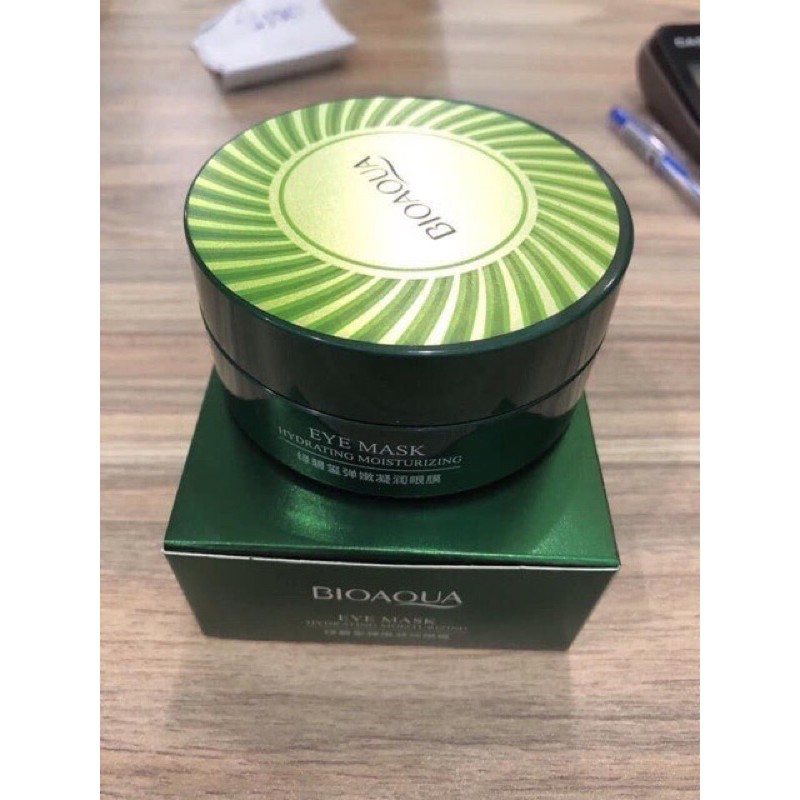 Hộp 60 miếng MẶT NẠ MẮT Tảo Biển BIOAQUA / COLLAGEN VÀNG 24 | Thế Giới Skin Care