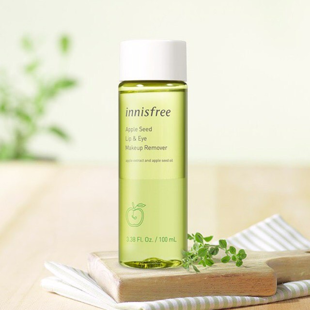 TẨY TRANG MẮT MÔI TÁO INNISFREE APPLE SEED LIP &amp; EYE MAKEUP REMOVER