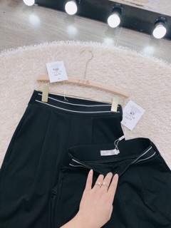 Quần baggy chun sau viền cạp