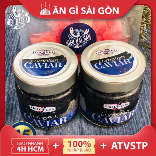 Giao nhanh 2h Trứng cá tầm đen CAVIAR cao cấp Hủ 140g