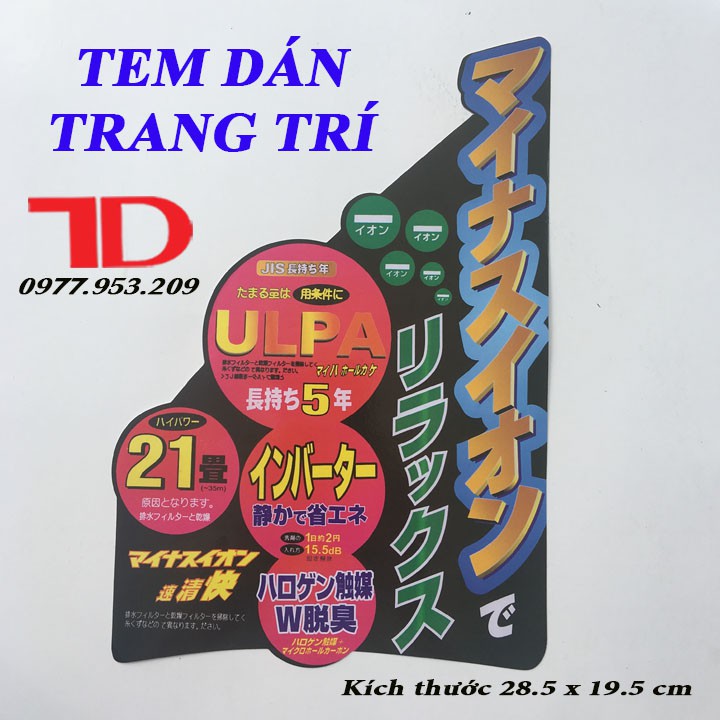 TEM DÁN TRANG TRÍ HÀNG NỘI ĐỊA NHẬT