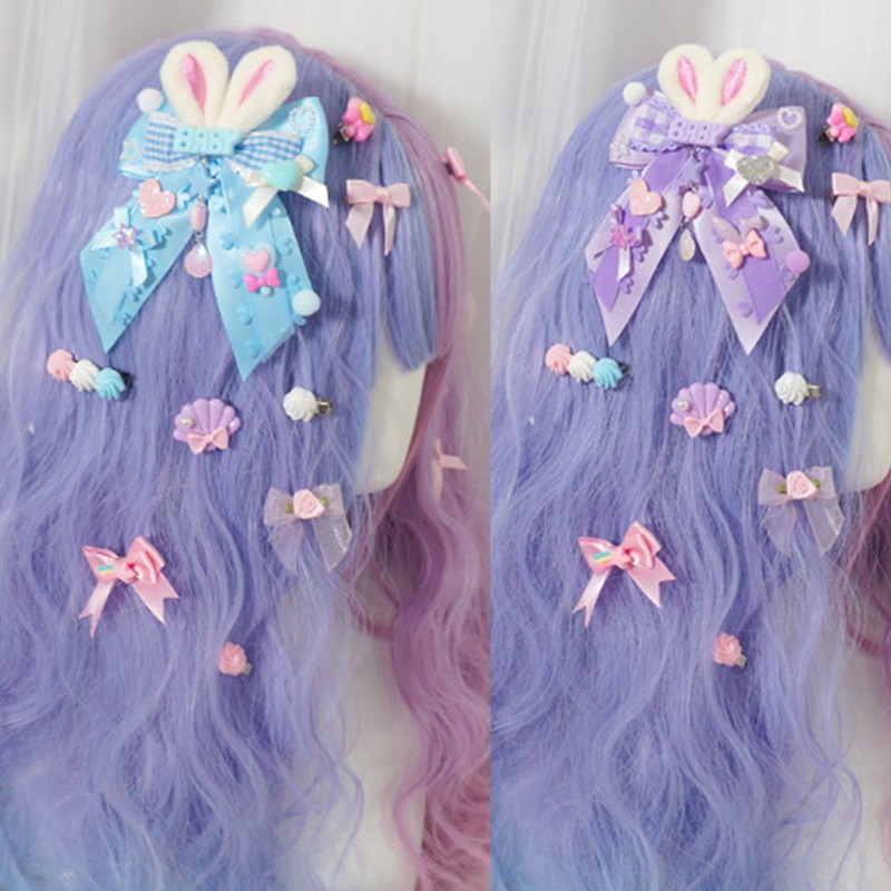 Kẹp Tóc Hình Nơ Phong Cách Lolita Cho Bé Gái