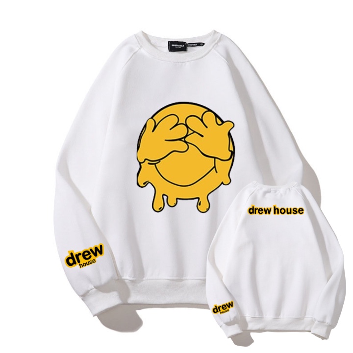 Áo sweeter nỉ nam nữ drew khủng long chất nỉ cotton dầy không xù full size