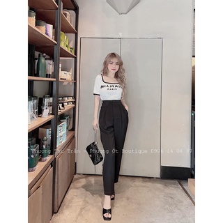 Quần baggy 2 ly ,quần tây công sở 2 khuy cúc khóa chất tuyết mưa