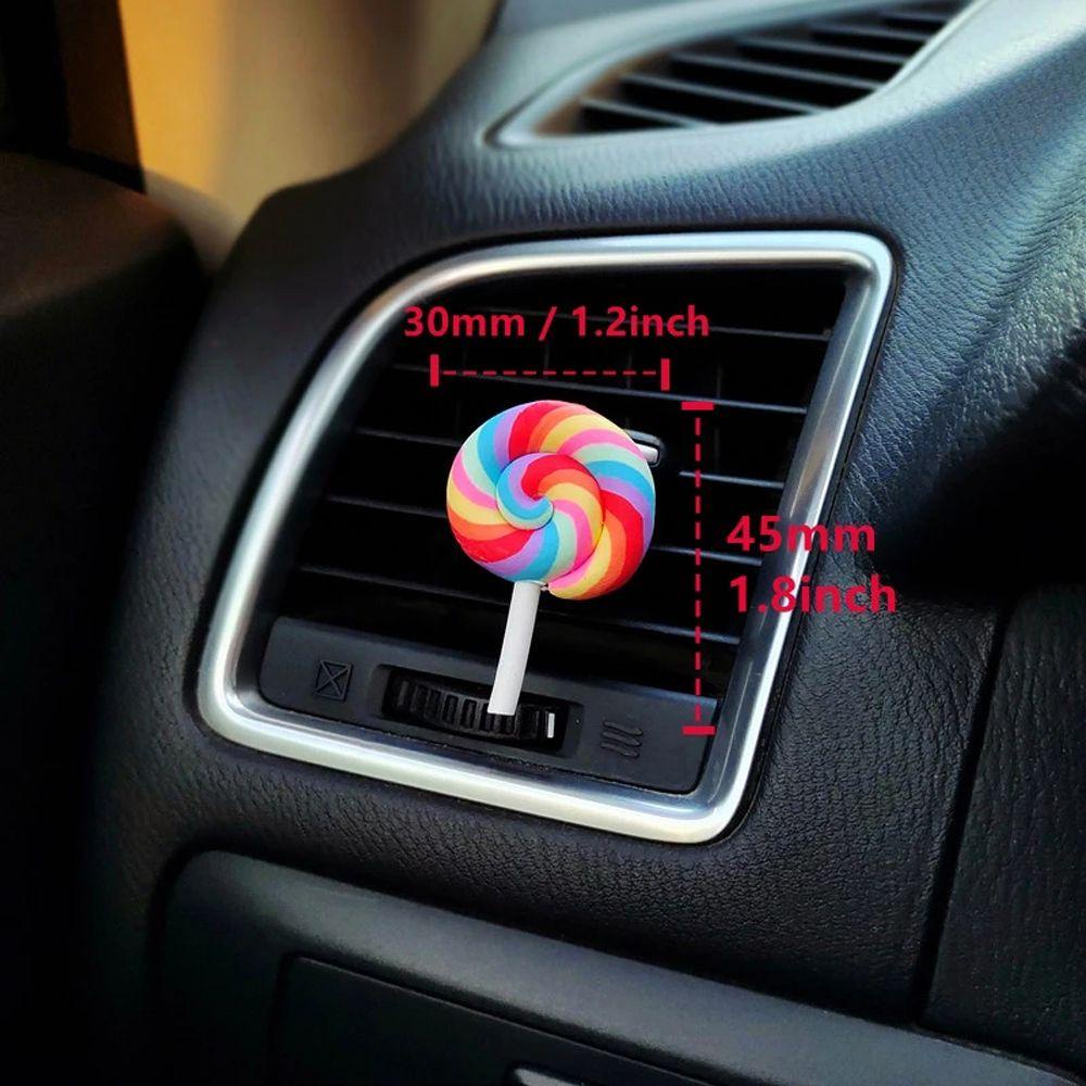 Kẹp Khuếch Tán Hương Thơm Gắn Lỗ Thông Gió Xe Hơi Hình Kẹp Màu Cầu Vồng