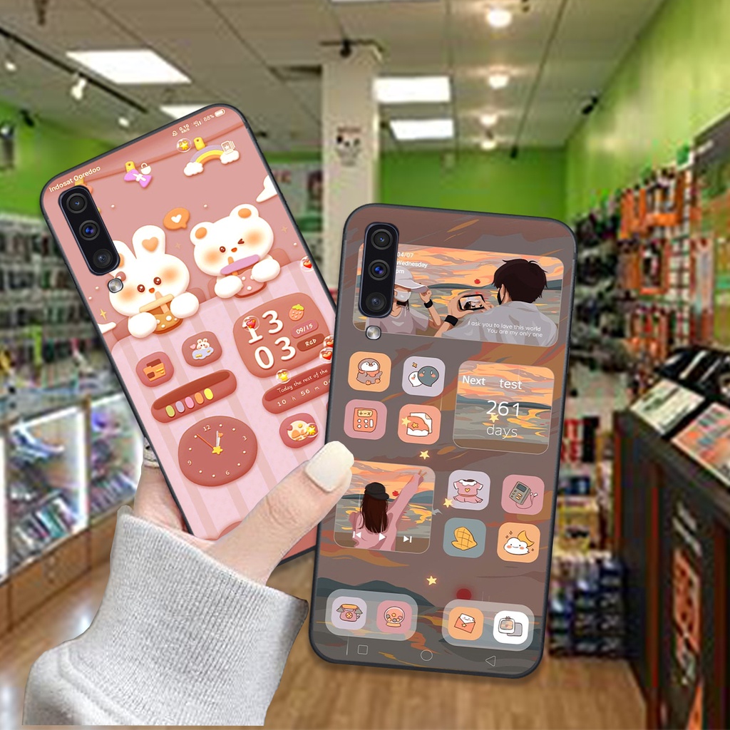 Ốp Samsung A30s / A50 / A50s / A70 bộ hình gấu , thỏ hồng cute dễ thương giá rẻ siêu bền
