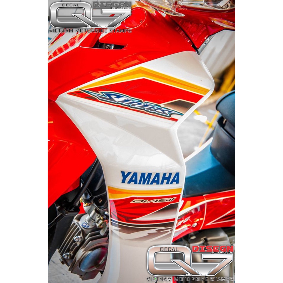 Tem Rời Sirius 110 trắng đỏ