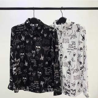 Sơmi lụa hoạ tiết