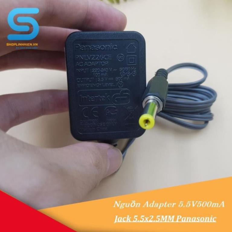 Nguồn Adapter 5.5V500mA Jack 5.5x2.5MM Panasonic