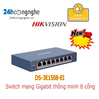 DS-3E1508-EI Switch mạng Gigabit thông minh 8 cổng