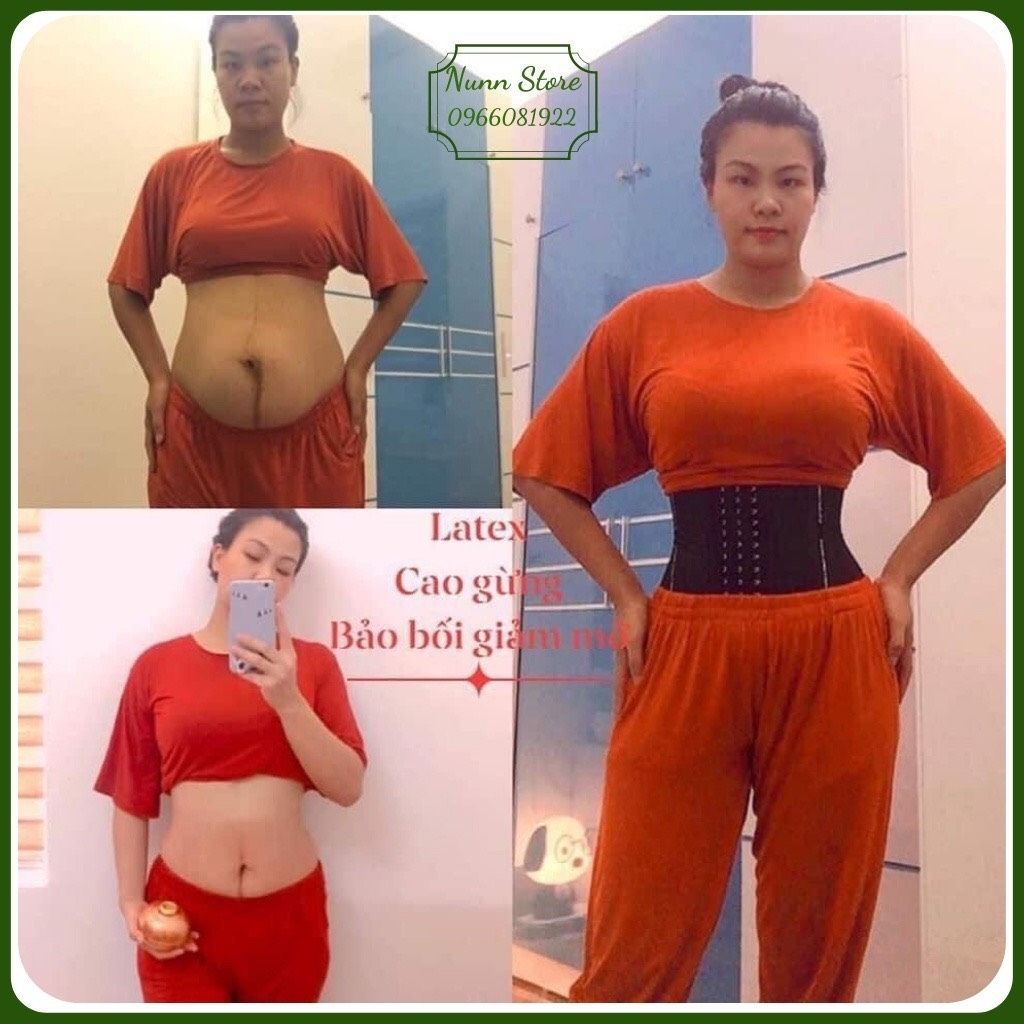 Đai nịt bụng Latex Chuẩn giảm mỡ bụng, định hình eo