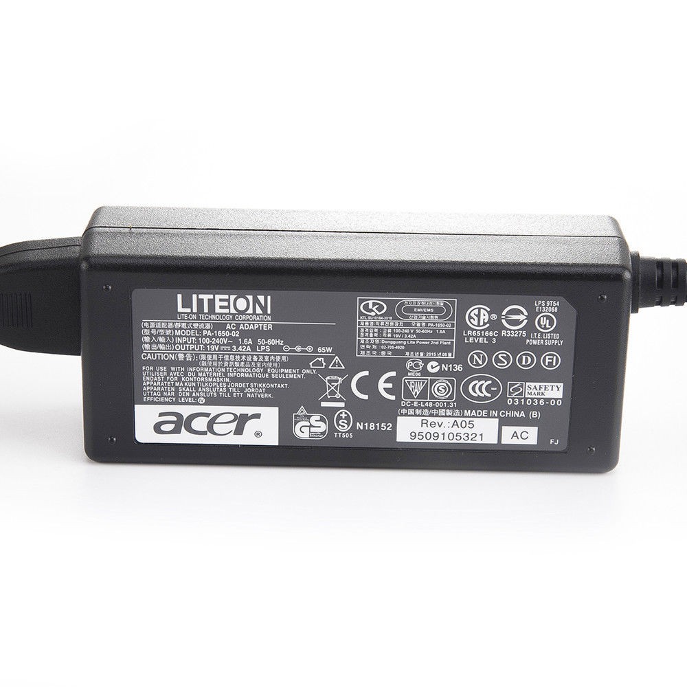 Sạc Acer Aspire 4736 4736G 9300 9410 9410Z 9420 9500 5000 5005 4720Z 4720ZG 4730Z 4730ZG  ADP-65JH DB HP-A0653R3B