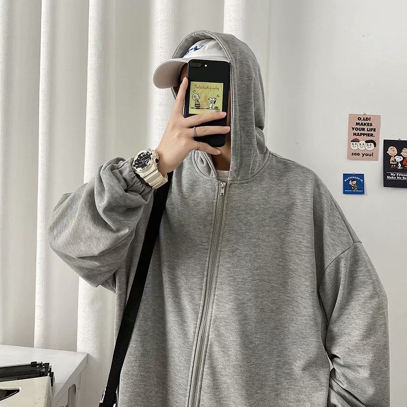 Áo Khoác Có Mũ Dáng Rộng Cỡ Lớn Kiểu Hàn Quốc Cá Tính Cho Nam | BigBuy360 - bigbuy360.vn