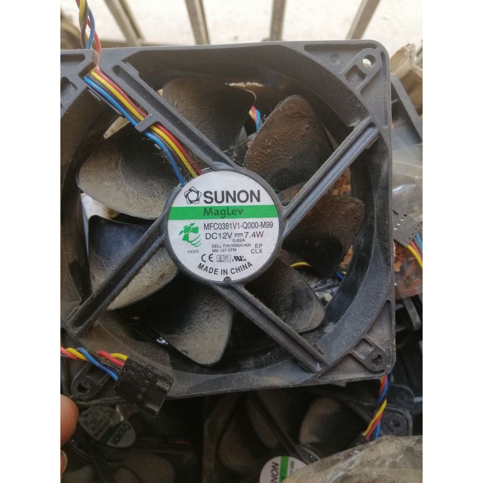 Quạt Fan 12V kích thước Fan 12 , Quạt dell 10.8W. Quạt 12v 0.9A