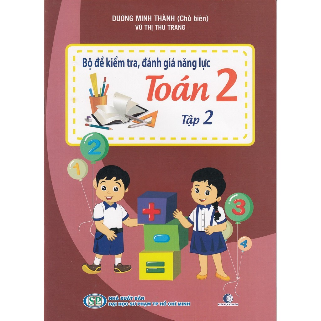 Sách - Bộ Đề Kiểm Tra, Đánh Giá Năng Lực Toán 2 Tập 2