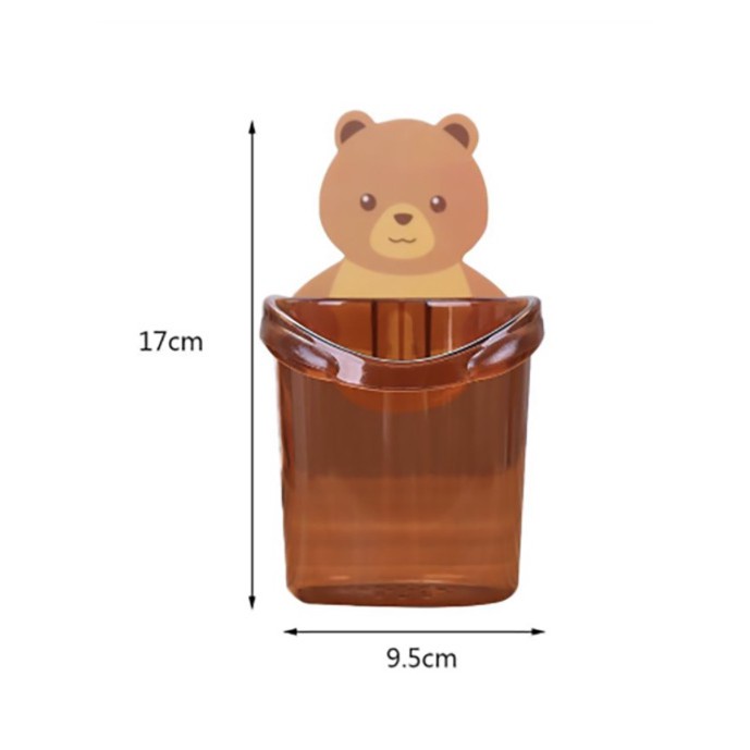 Giá Treo Bàn Chải Đánh Răng Gắn Tường Hình Gấu Hoạt Hình Đáng Yêu Tiện Lợi Dễ Sử Dụng