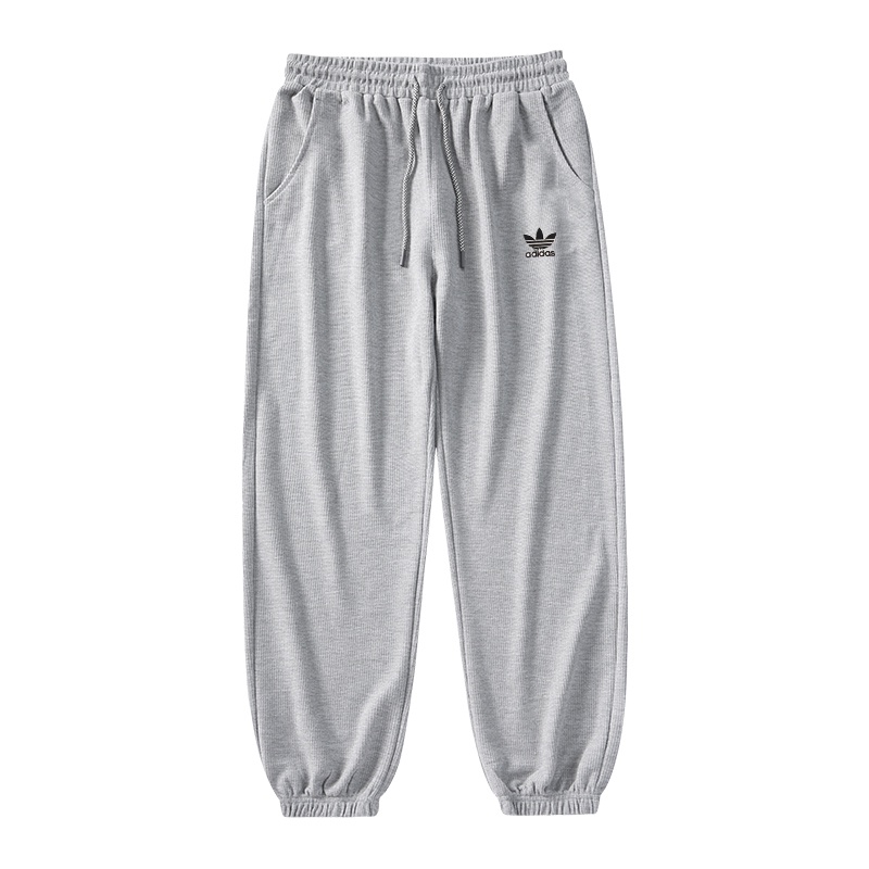 Quần Thể Thao Adidas Dệt Kim Ống Rộng Co Giãn Tốt Thêu Logo Cá Tính Cho Cặp Đôi