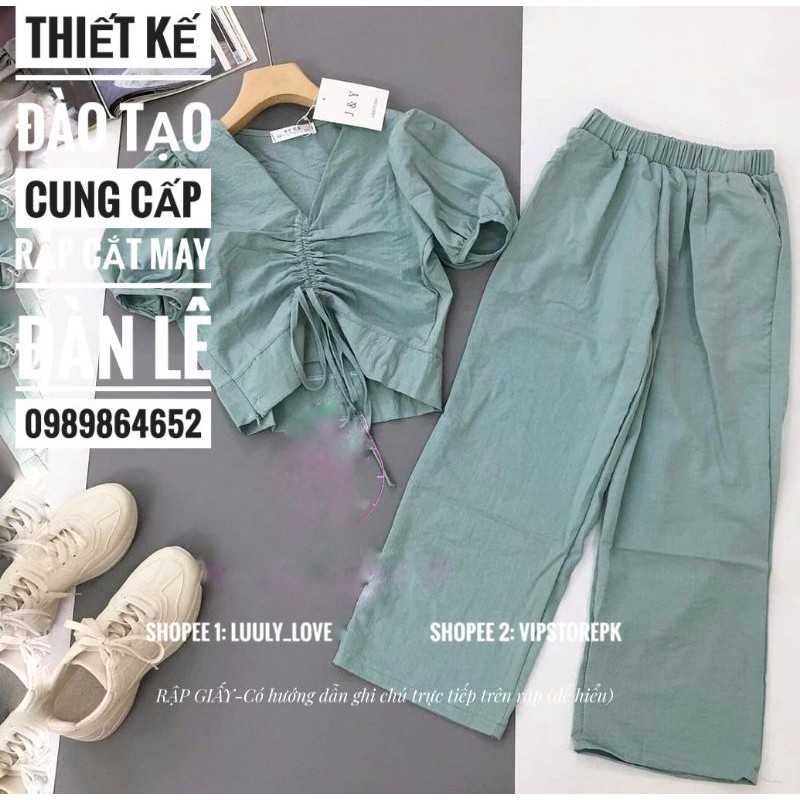 Rập bộ croptop cho nữ a109