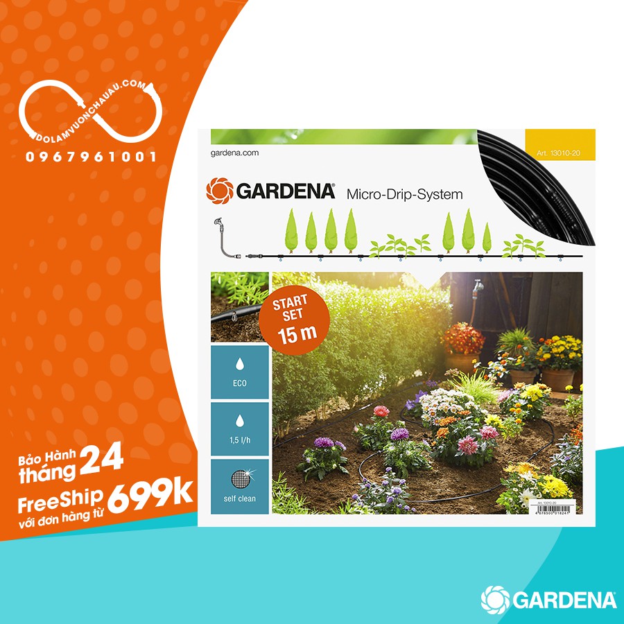 Dây tưới nhỏ giọt 4.6 mm (Gardena 13010)