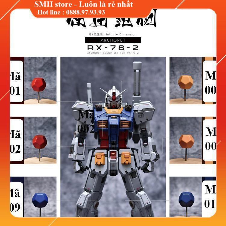 Bộ sơn mô hình cho RX-78 (cụ)