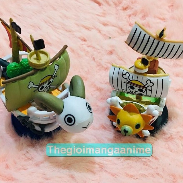 Mô hình mini tàu thuyền hải tặc Thousand Sunny Mũ Rơm Luffy One Piece quà tặng xinh xắn dễ thương anime chibi