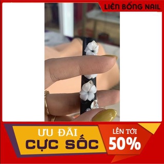Hoa ly đá - Hoa bột nail mẫu mới