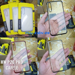 [Huawei P20 Pro] Ốp lưng silicon viền mầu CAFELE