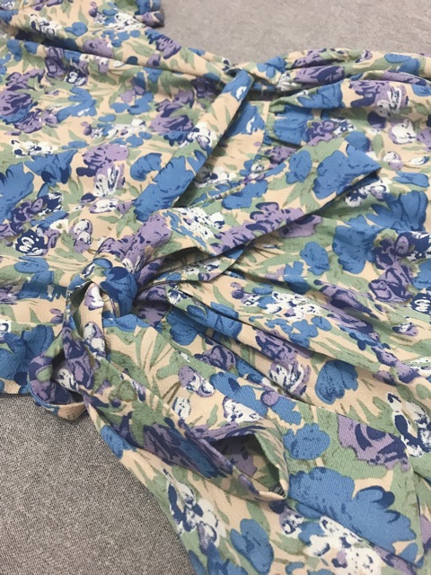 [Mã WASTMAY giảm 15% tối đa 30K đơn 150K] đầm hoa cổ vuông hàng thiết kế cao cấp VHS012131 | BigBuy360 - bigbuy360.vn