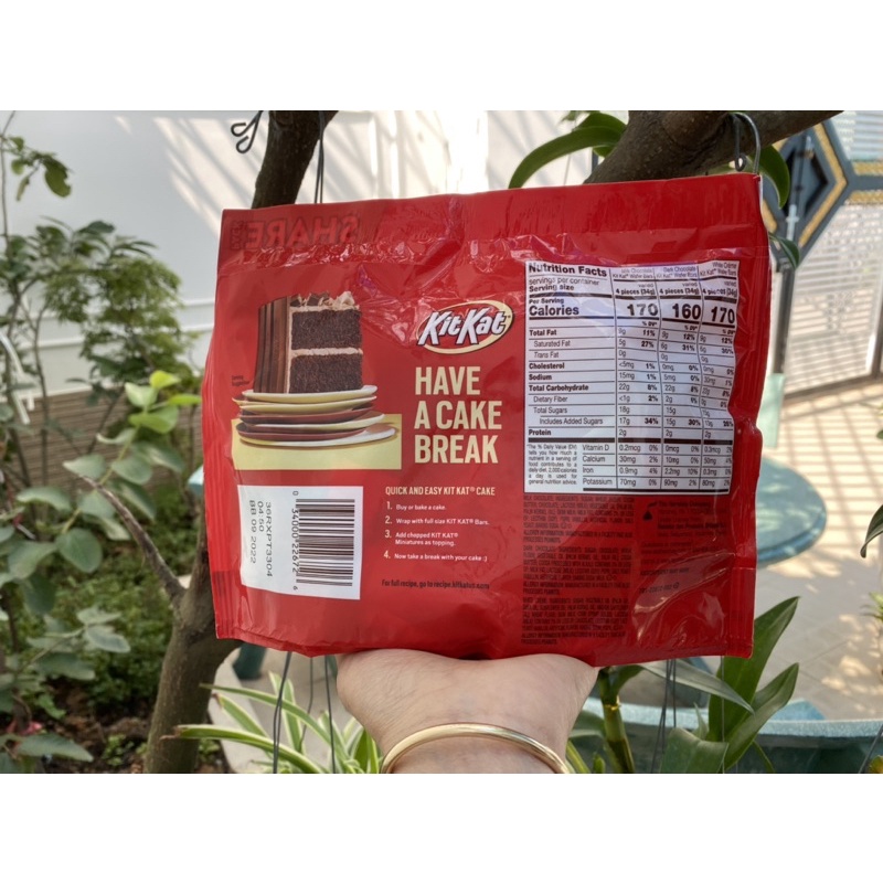 Hàng Mỹ- Kẹo Socola KitKat miniatures Assortment 3 vị milk white dark 286g