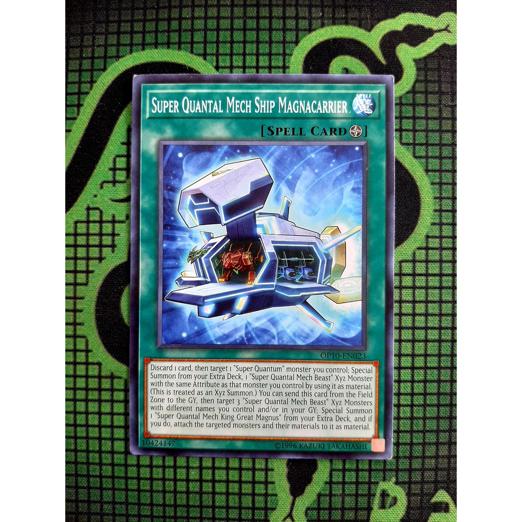 THẺ BÀI YUGIOH MINT 80% -SUPER QUANTAL MECH SHIP MAGNACARRIER&lt;br&gt;[OP10-EN023 COMMON]