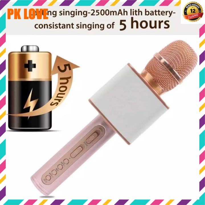 [Free ship] MICRO KARAOKE không dây YS 91 - micro BLUETOOTH chính hãng