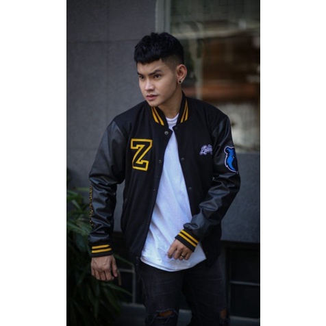 Áo khoác bóng chày thêu chữ BASEBALL VARSITY JACKET - SALVIO HEXIA JACKET - VERSITY ZADE SUPLYGIN