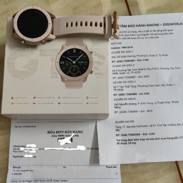 Đồng hồ thông minh Xiaomi Huami Amazfit GTR 42mm Rose Gold cũ - Bản quốc tế chính hãng Digiworld