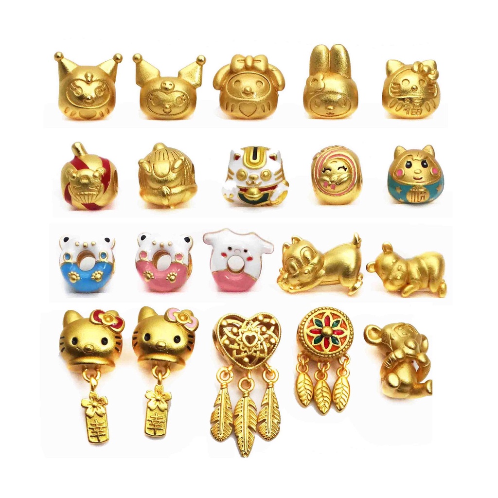Bộ Hạt Hình Mèo kitty Dễ Thương Dùng Làm Vòng Tay/Trang Sức DIY