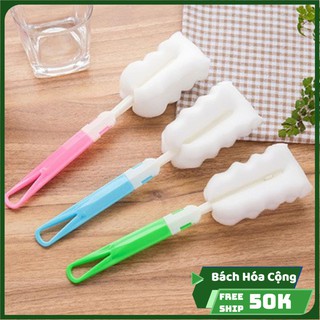 Dụng cụ rửa ly, cốc xốp trắng nhỏ có thể tháo rời